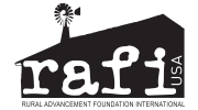 Rural Advancement Foundation InternationalUSA Logo